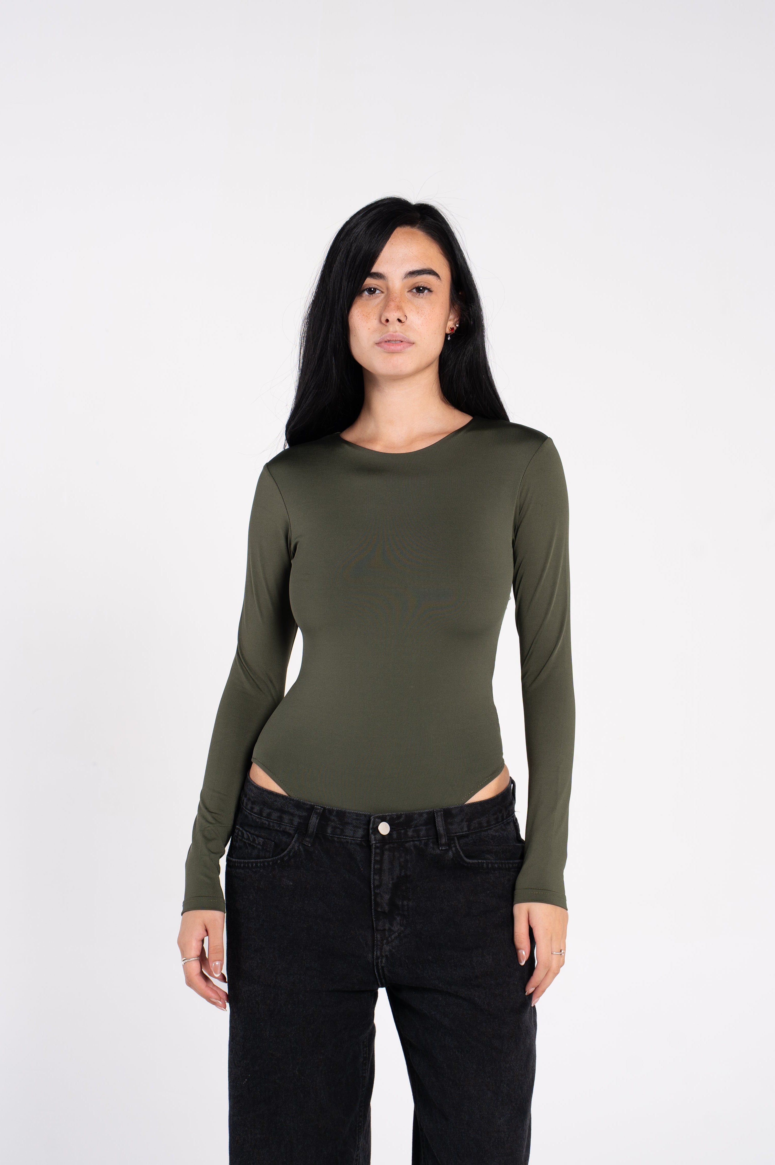 ROUND NECK LONG SLEEVE BODYSUIT