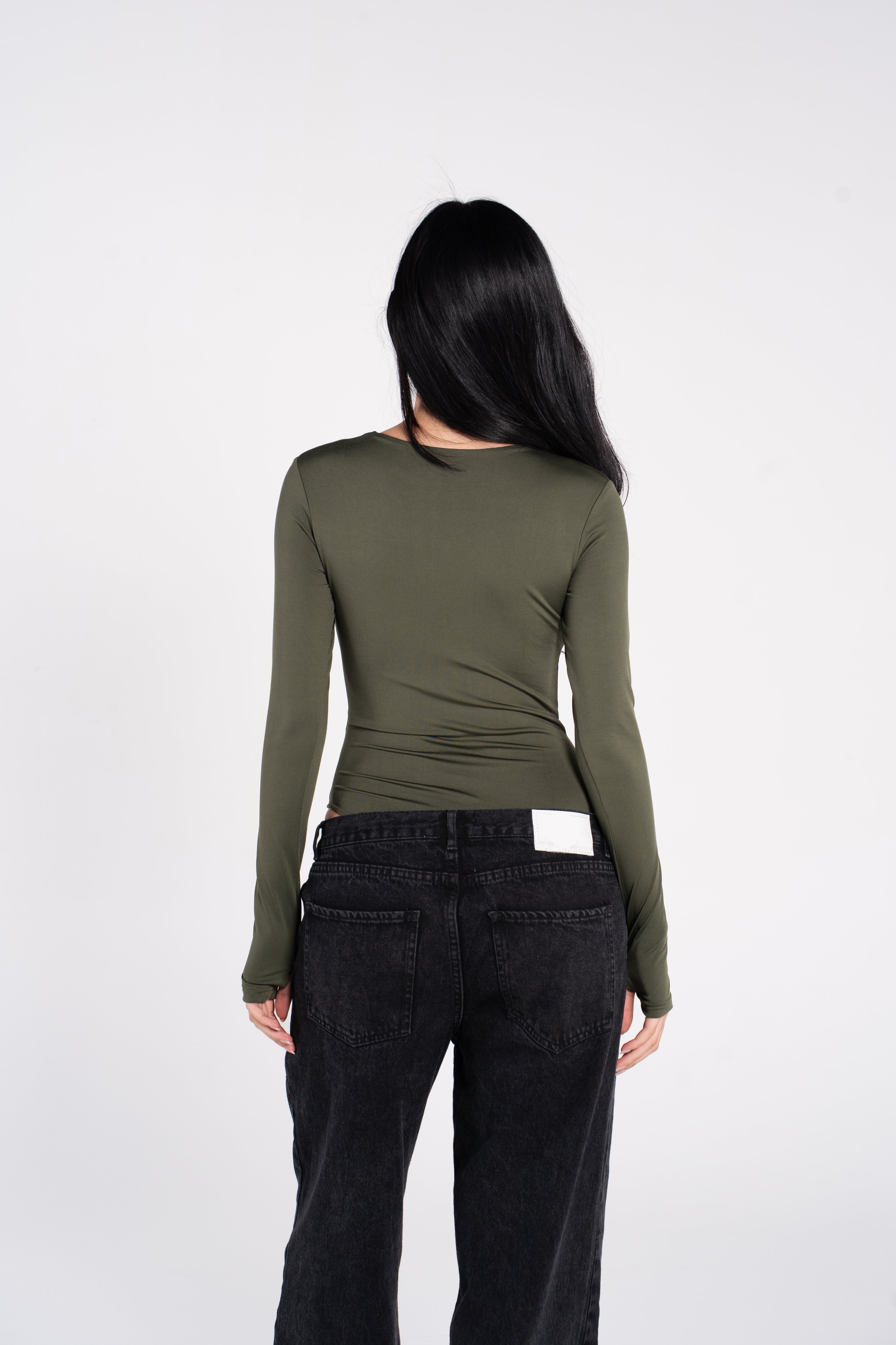 ZIPPER LONG SLEEVE BODYSUIT