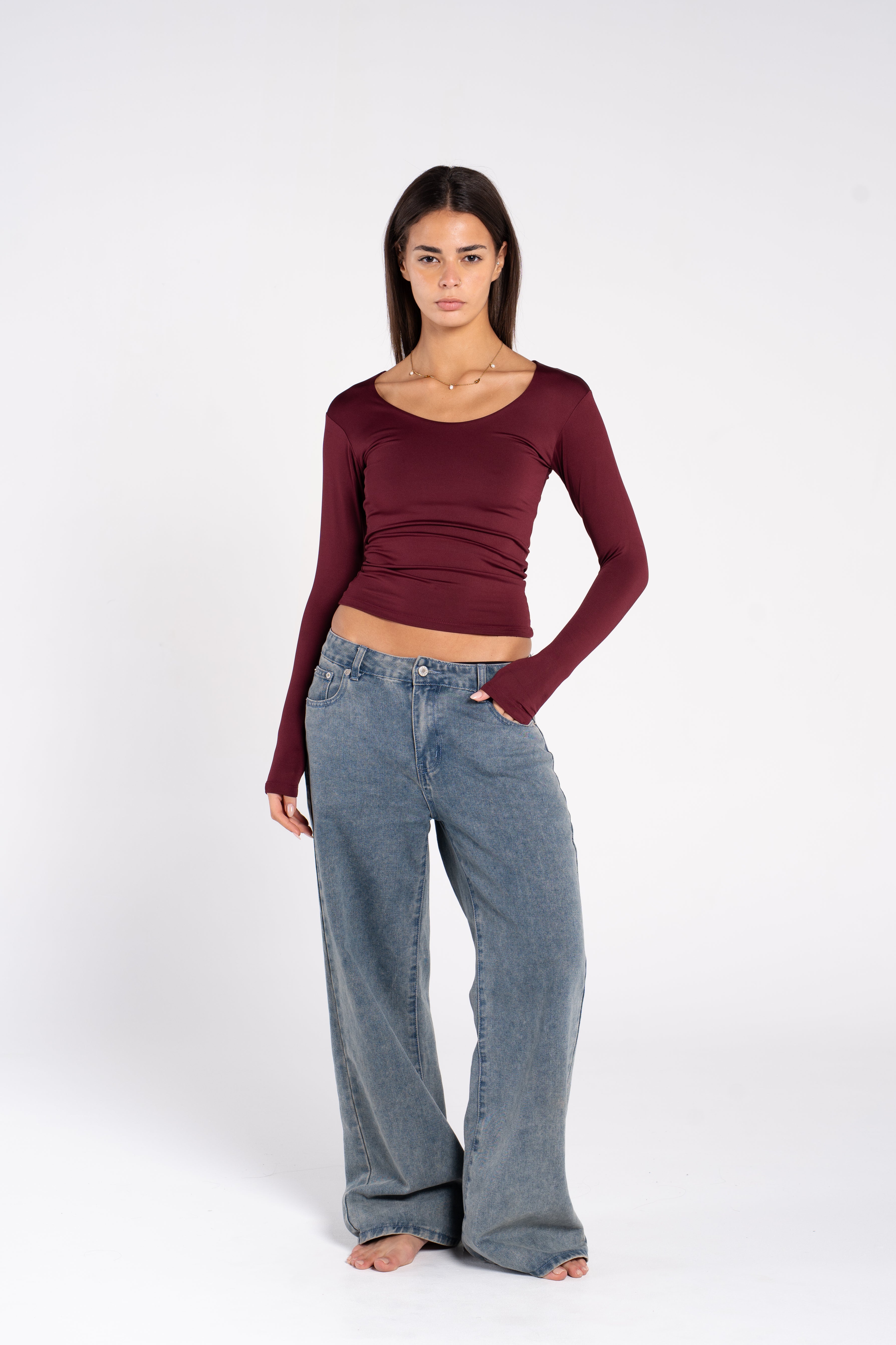 WIDE NECK LONG SLEEVE