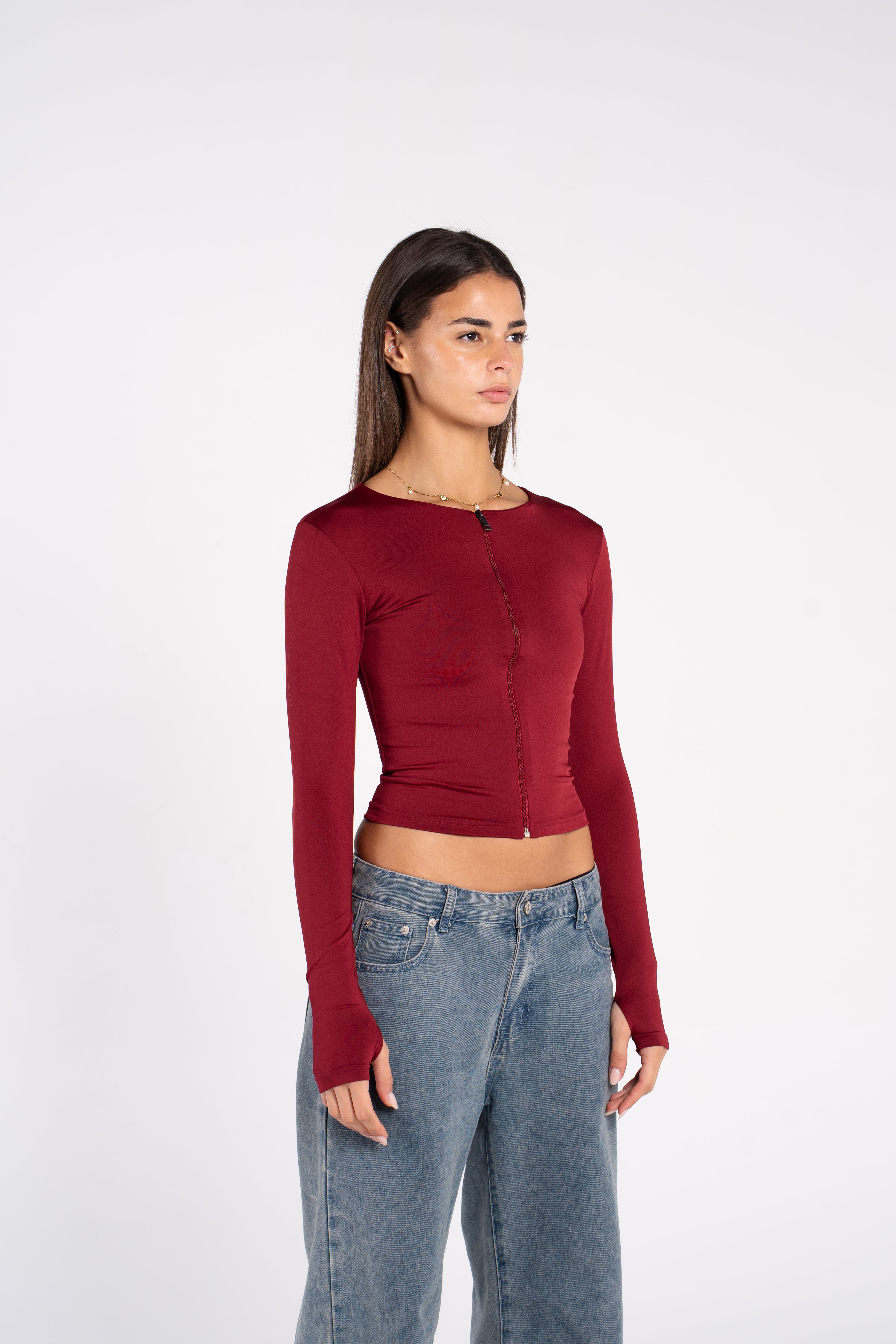 FULL ZIPPER TOP