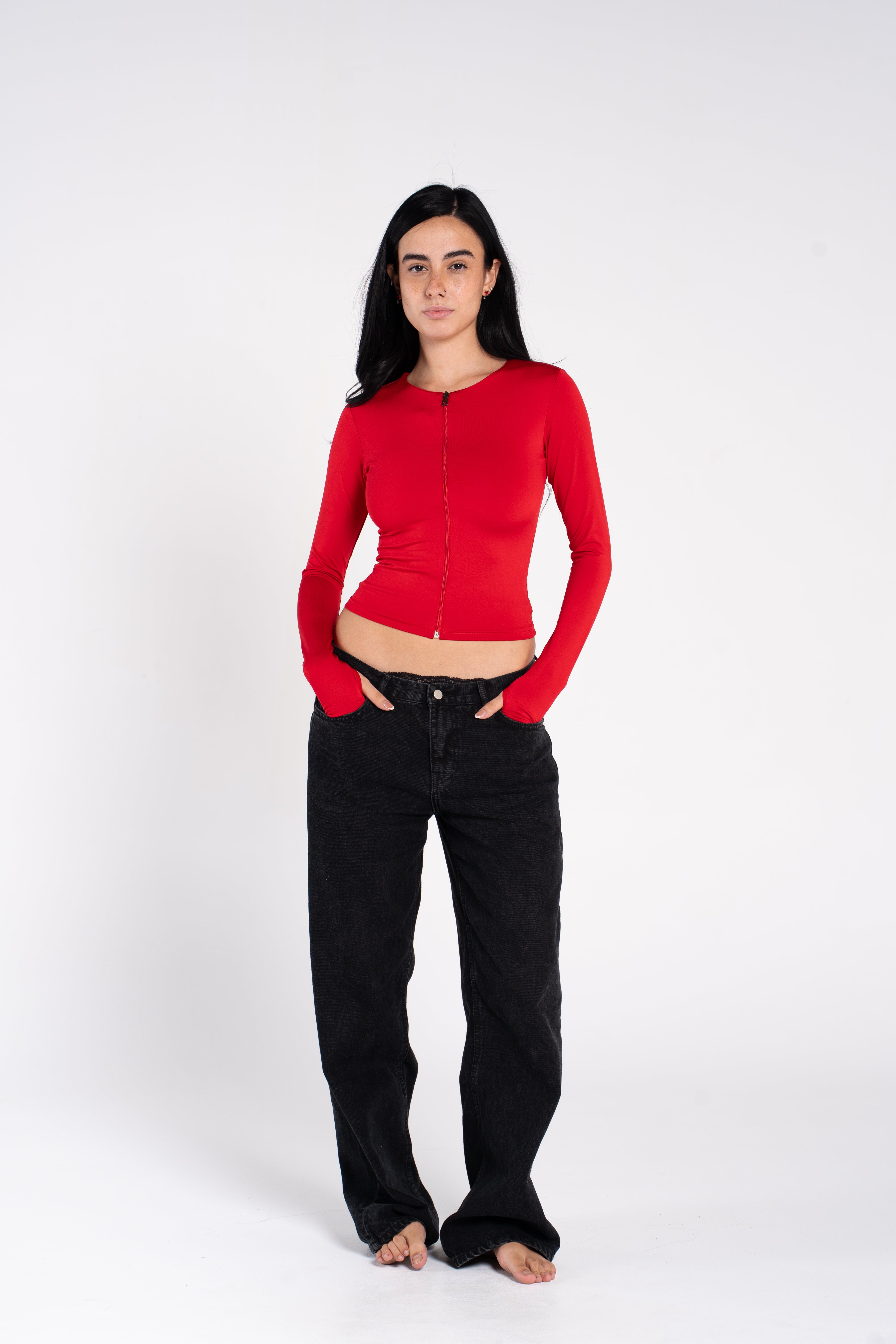 FULL ZIPPER TOP