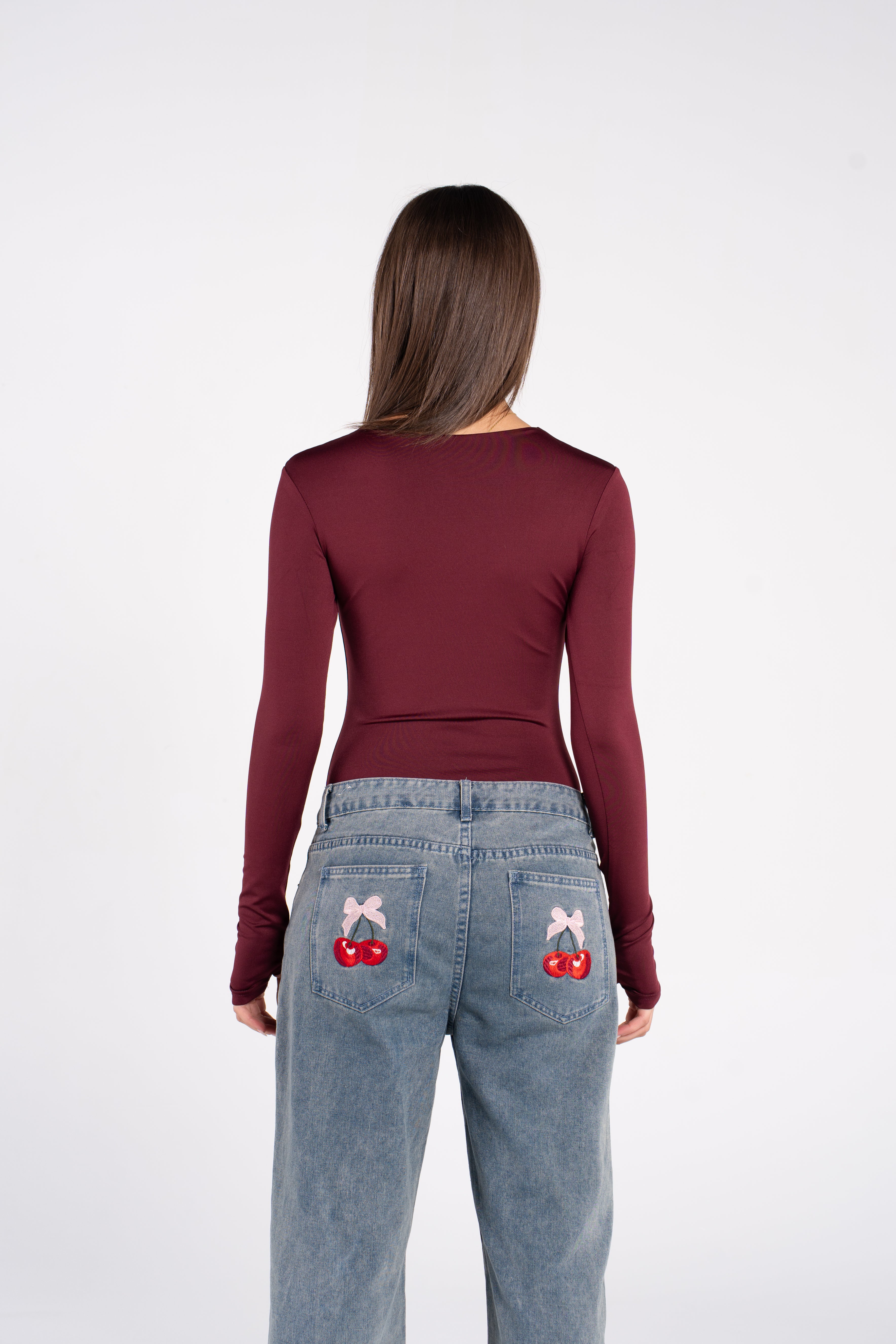 ZIPPER LONG SLEEVE BODYSUIT