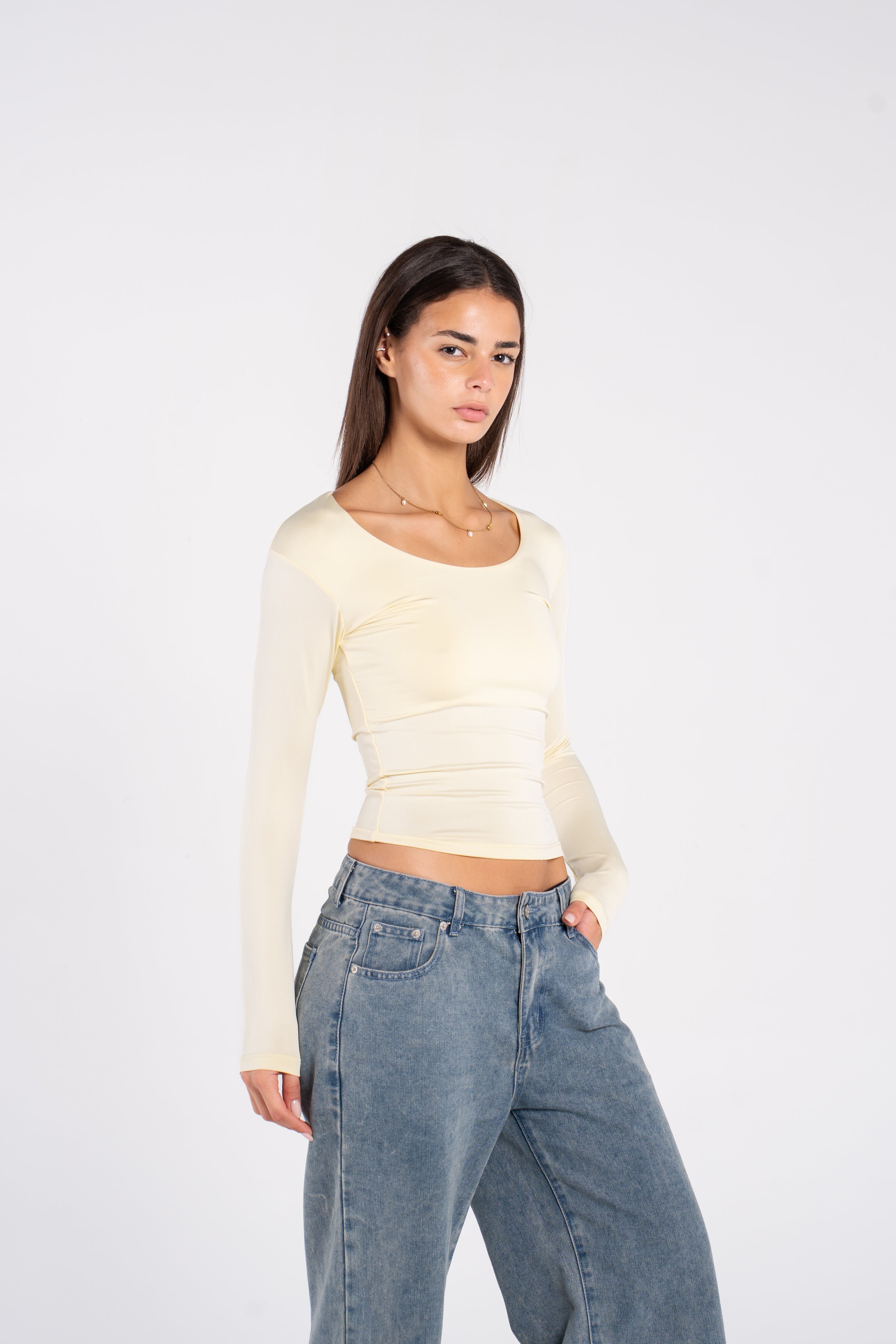 WIDE NECK LONG SLEEVE