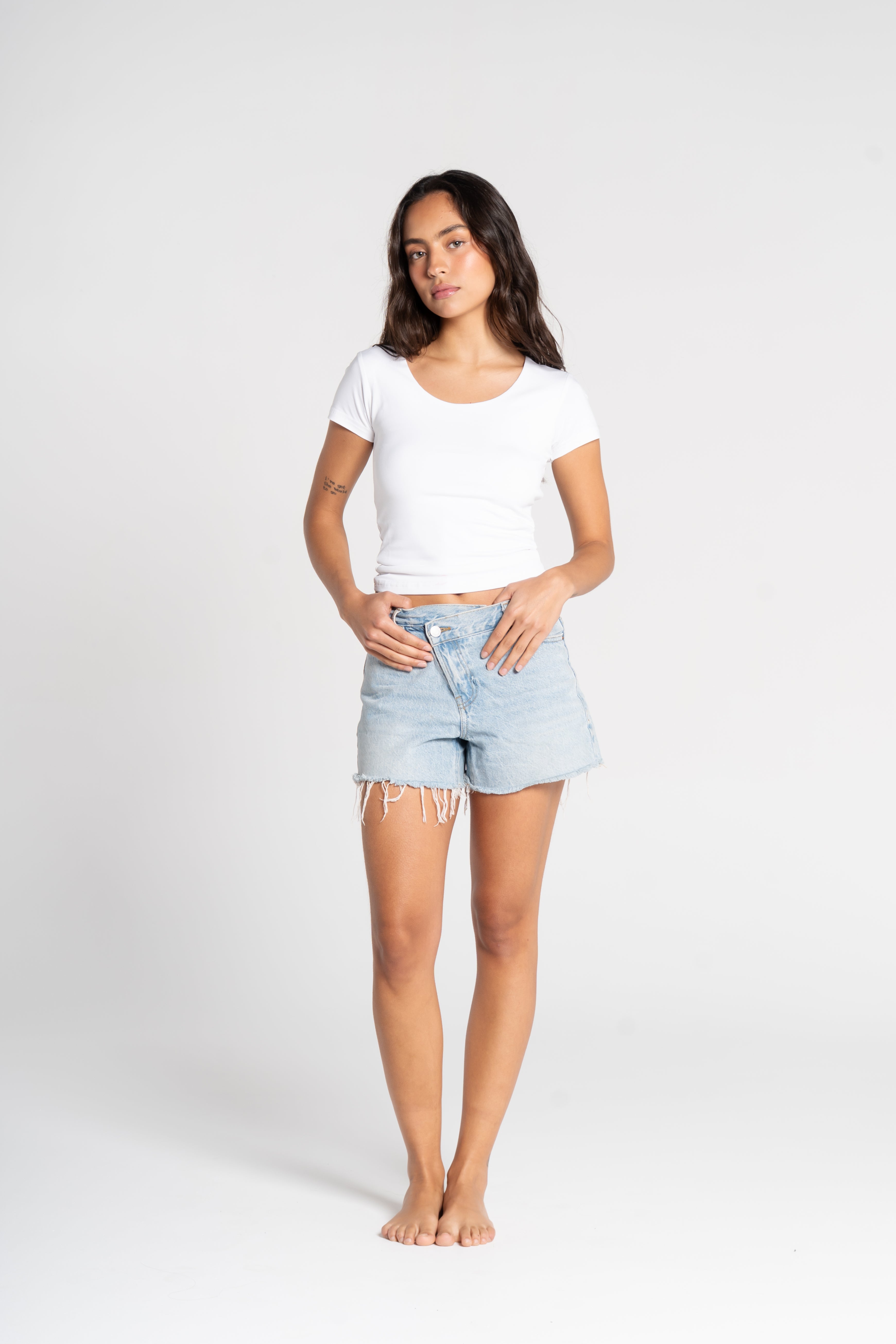 COTTON WIDE NECK SHORT SLEEVE