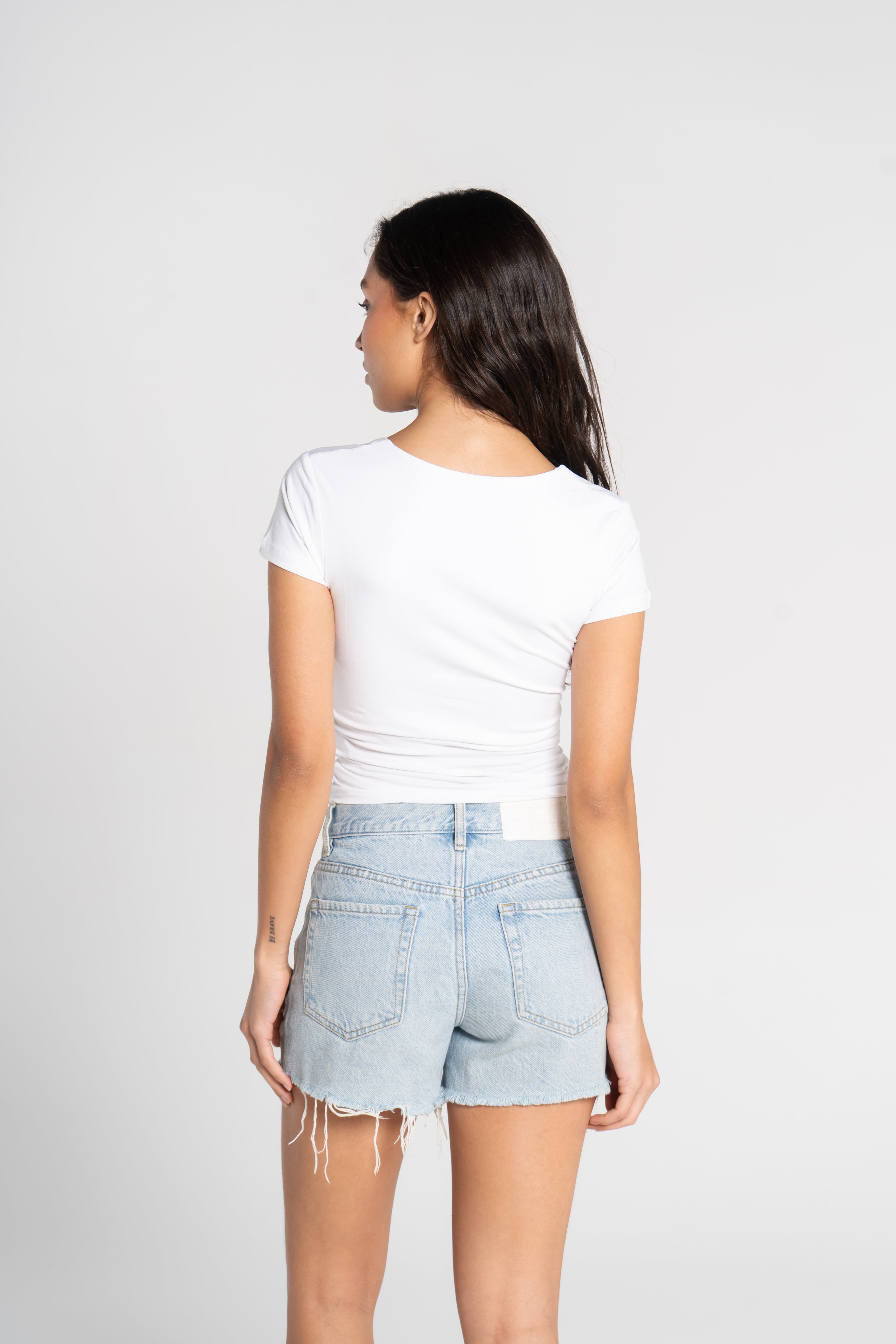 COTTON WIDE NECK SHORT SLEEVE