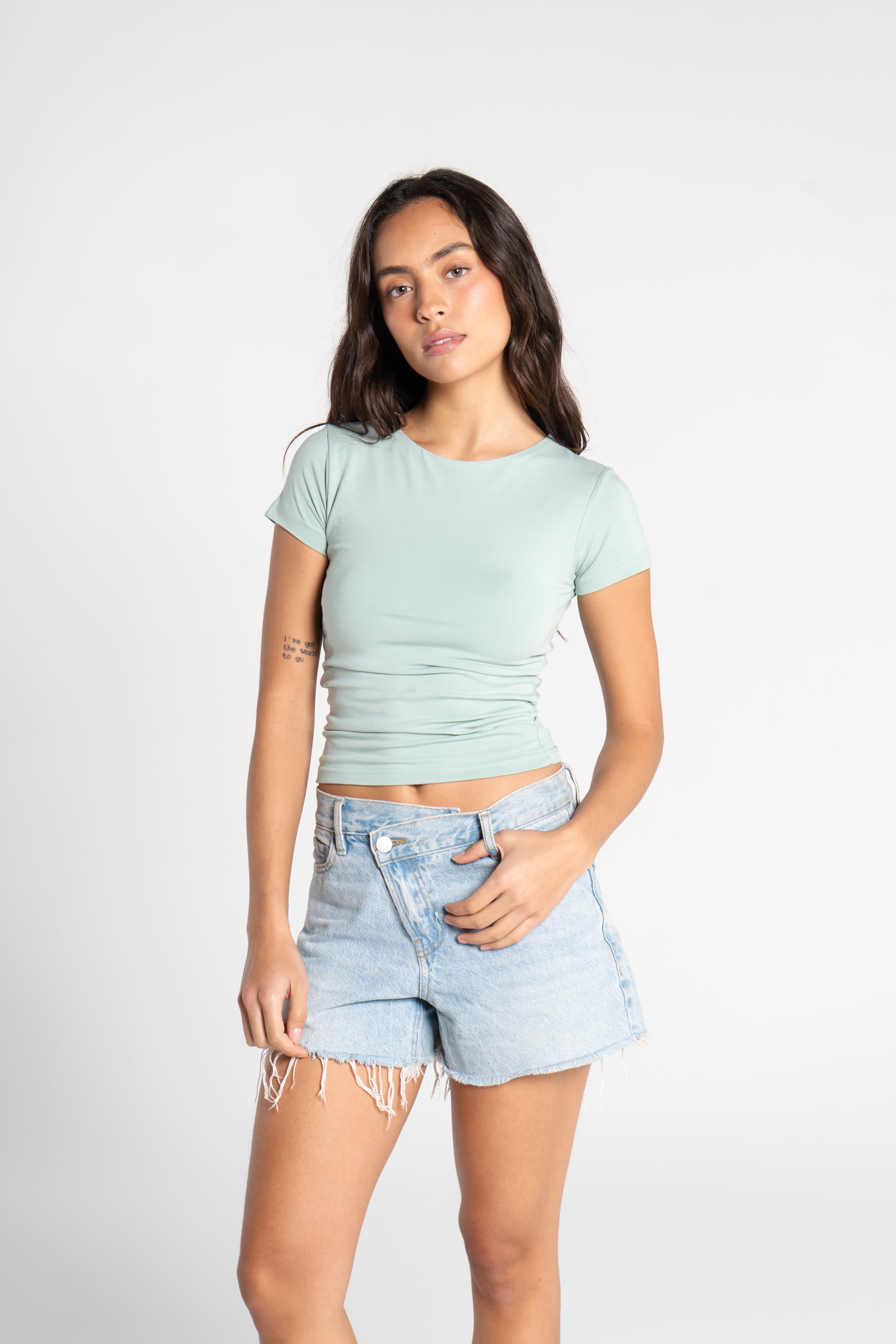 COTTON ROUND NECK SHORT SLEEVE
