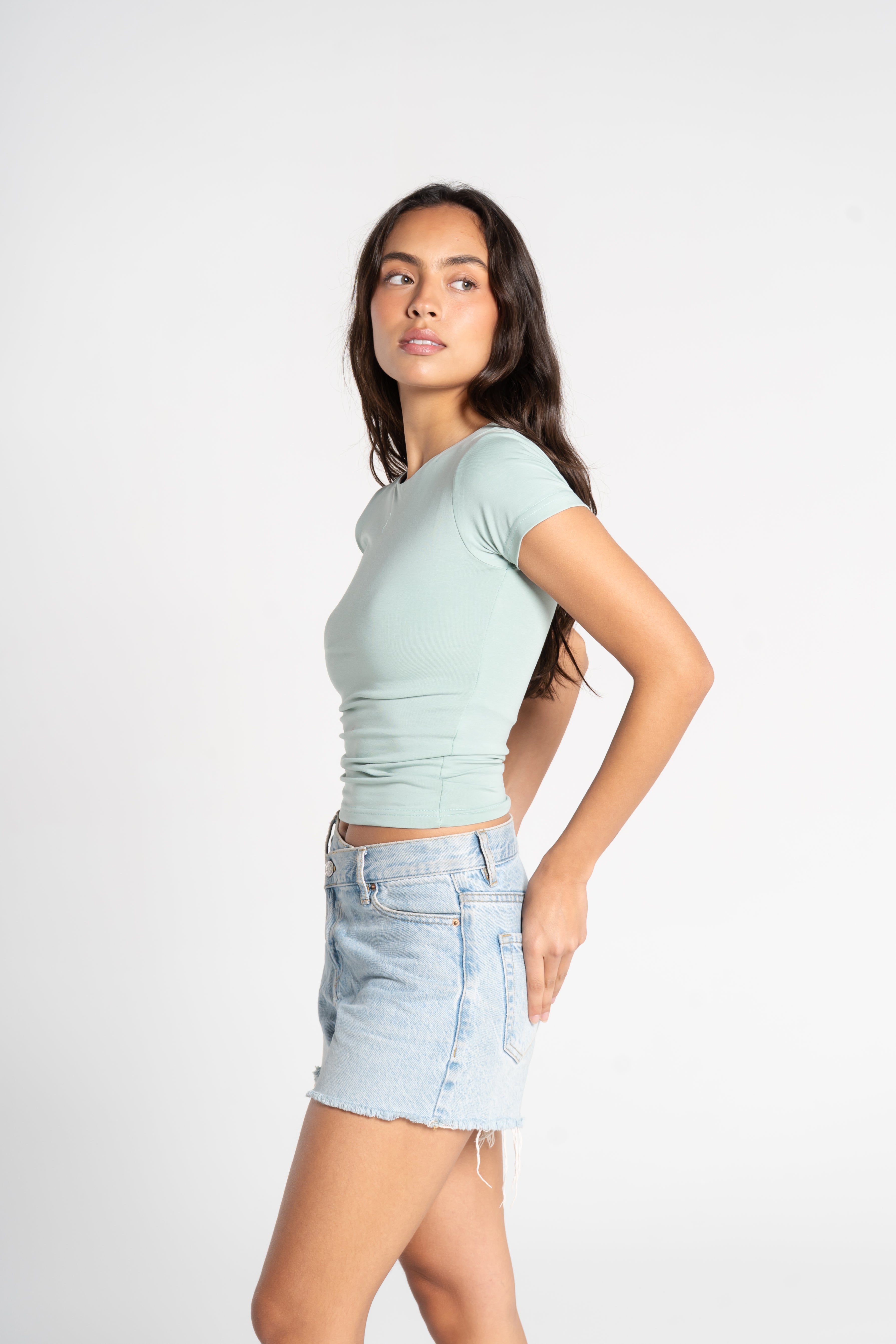 COTTON ROUND NECK SHORT SLEEVE