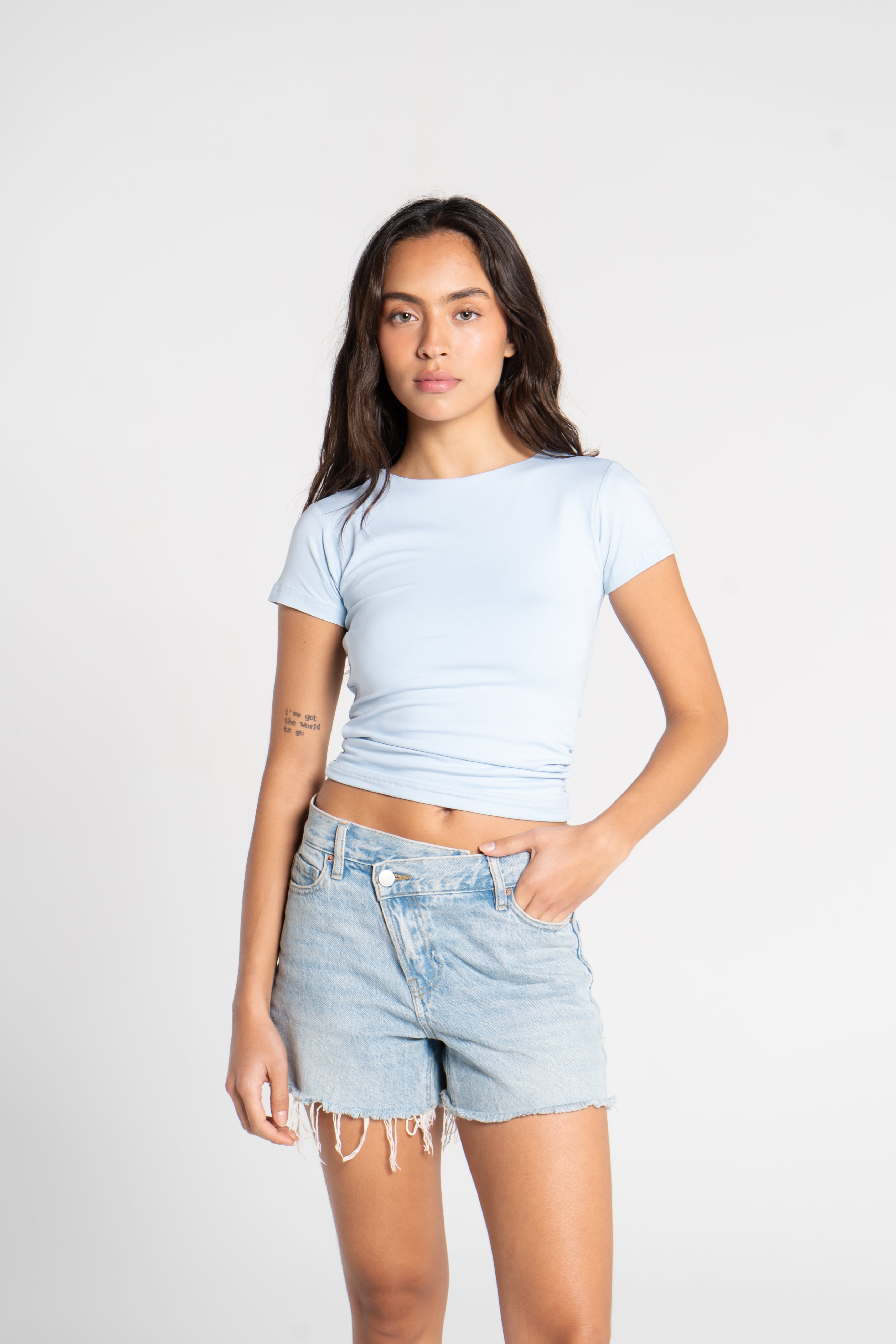 COTTON ROUND NECK SHORT SLEEVE