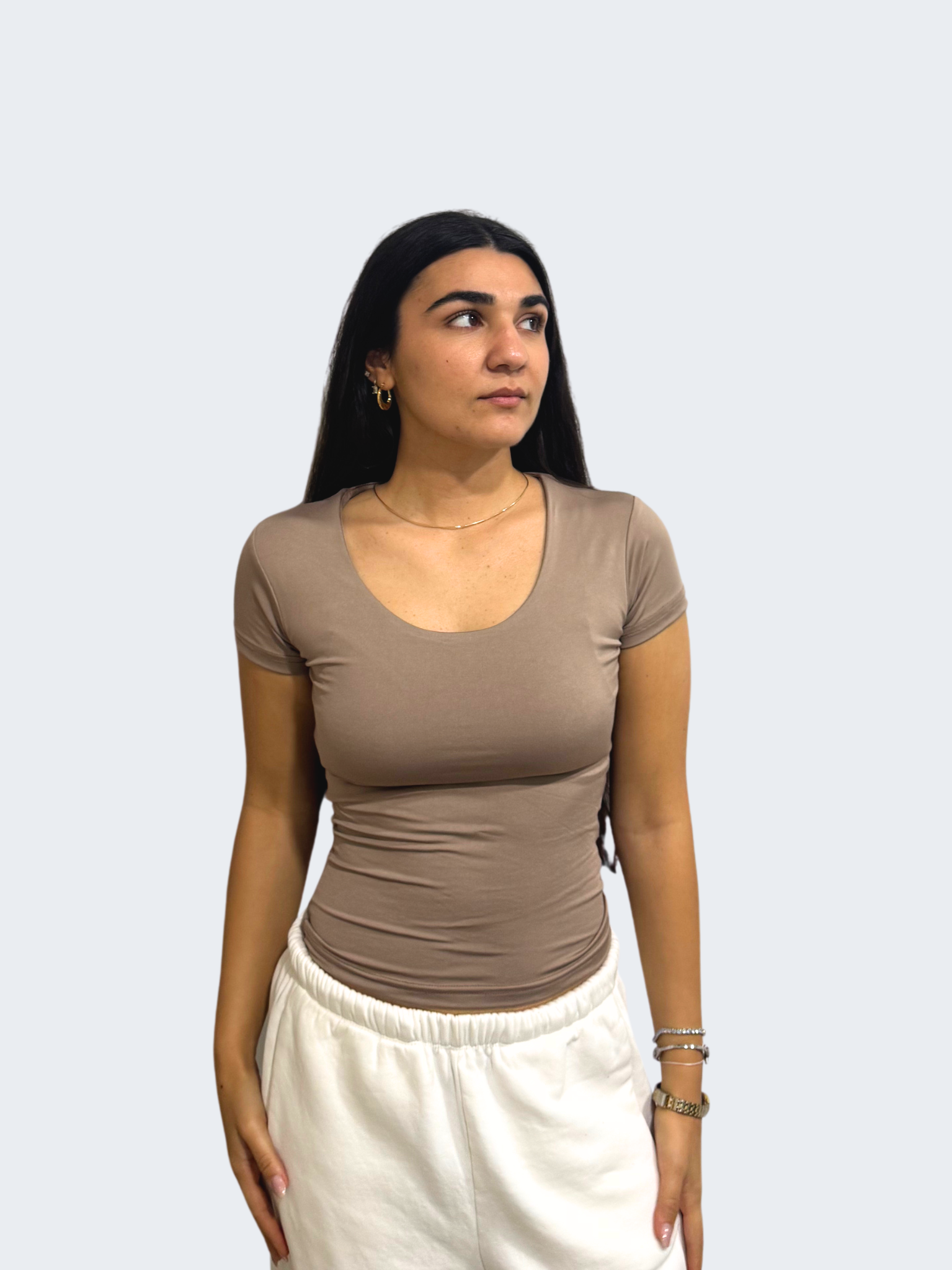 WIDE NECK SHORT SLEEVE            ( COLORS )