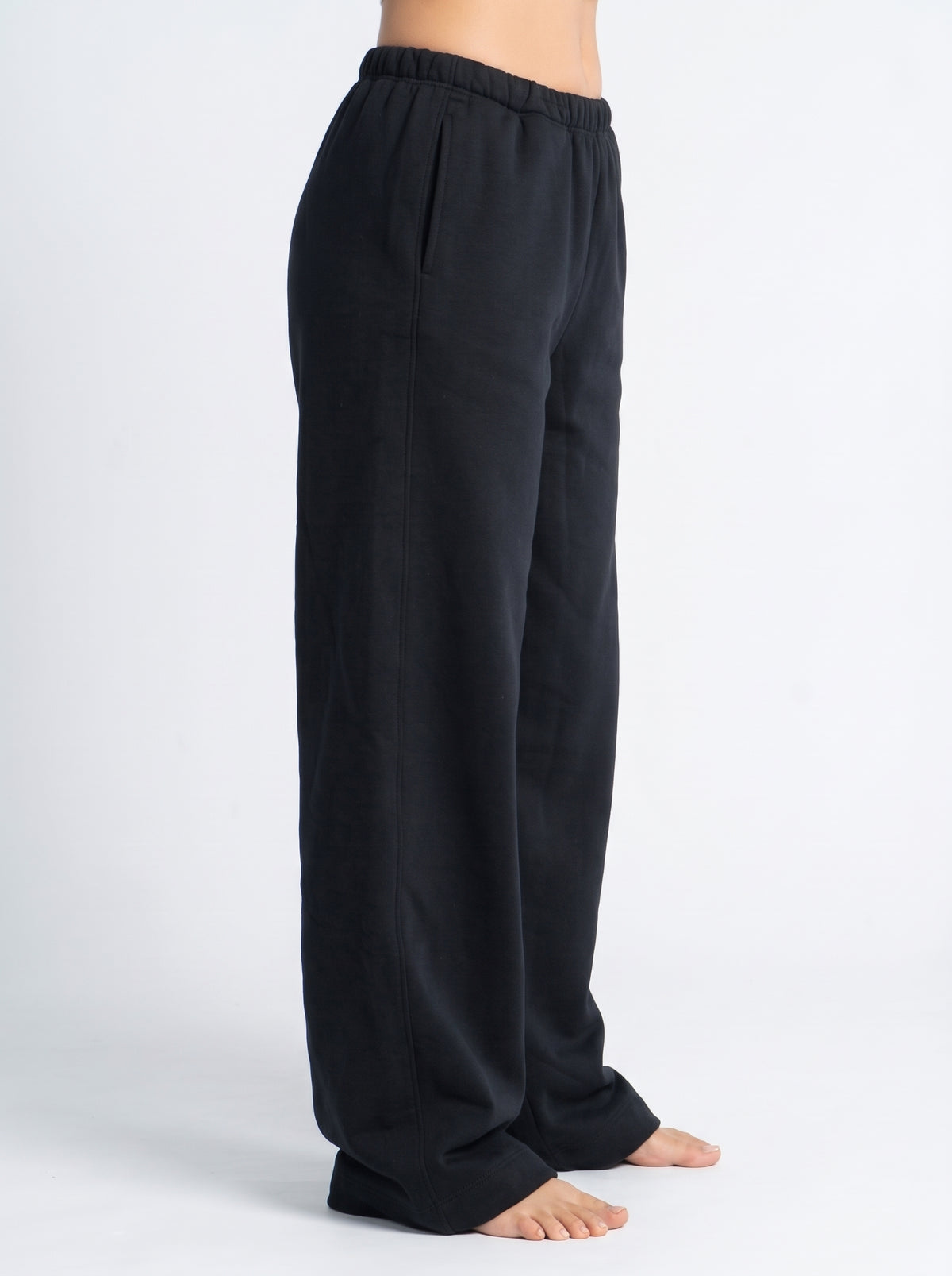 REFINED WIDE LEG SWEAT PANTS