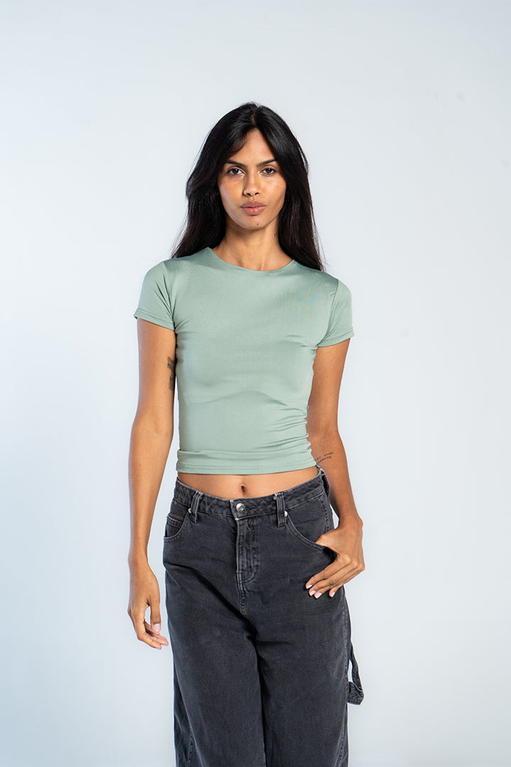 ROUND NECK SHORT SLEEVE        ( COLORS )