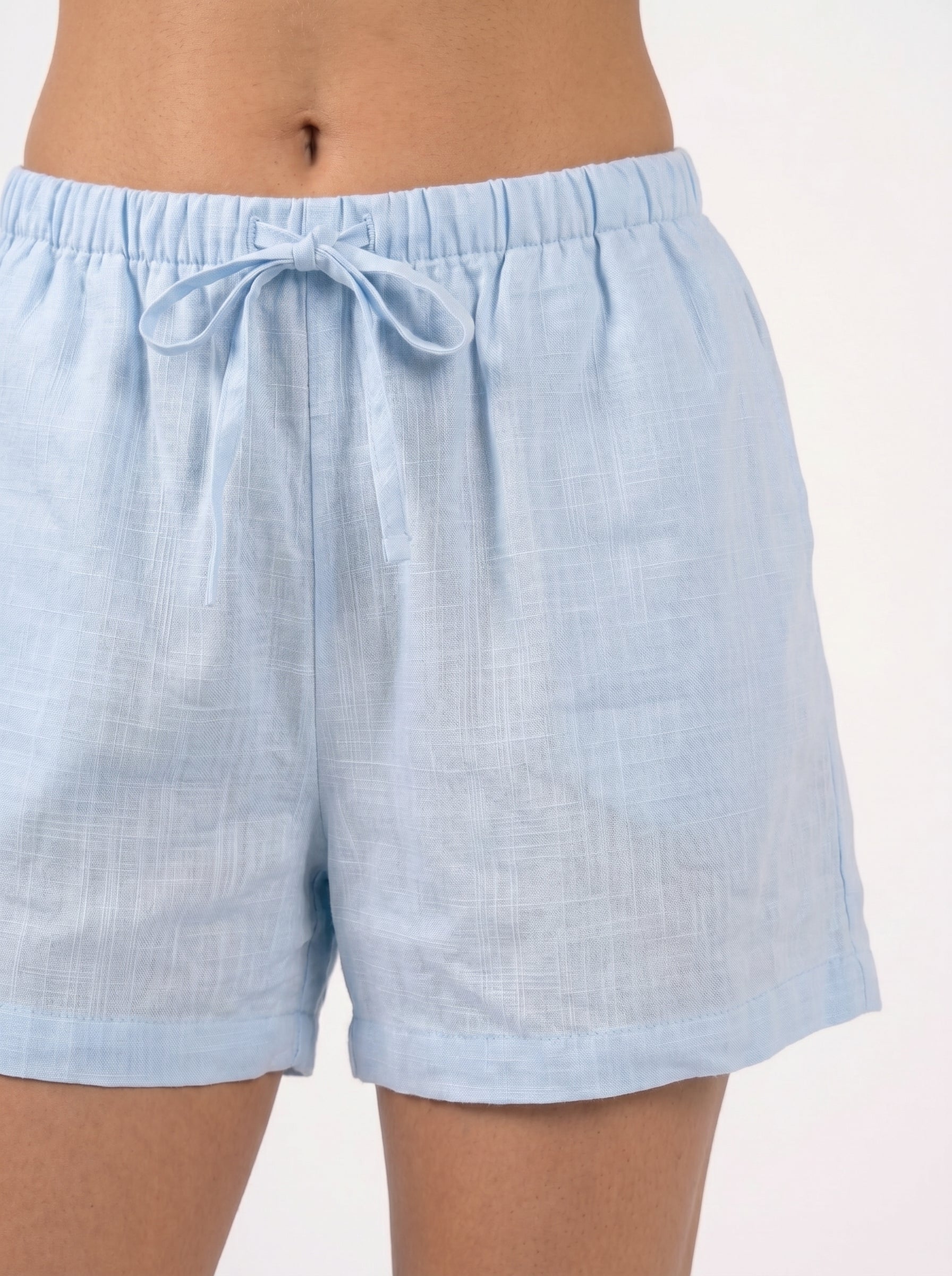 REFINED LINEN SHORTS