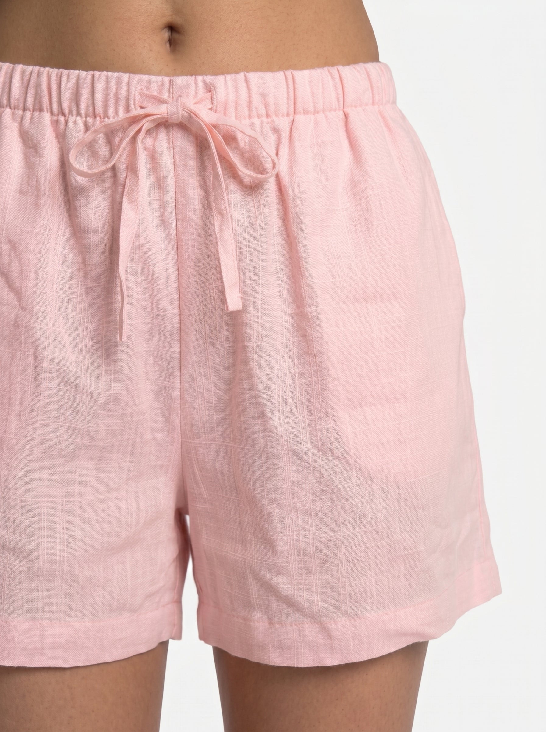 REFINED LINEN SHORTS