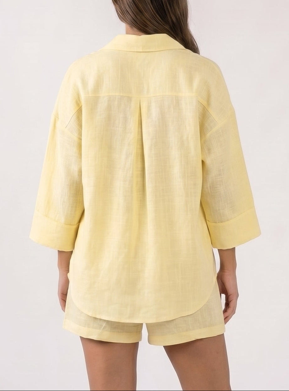REFINED LINEN SHIRT