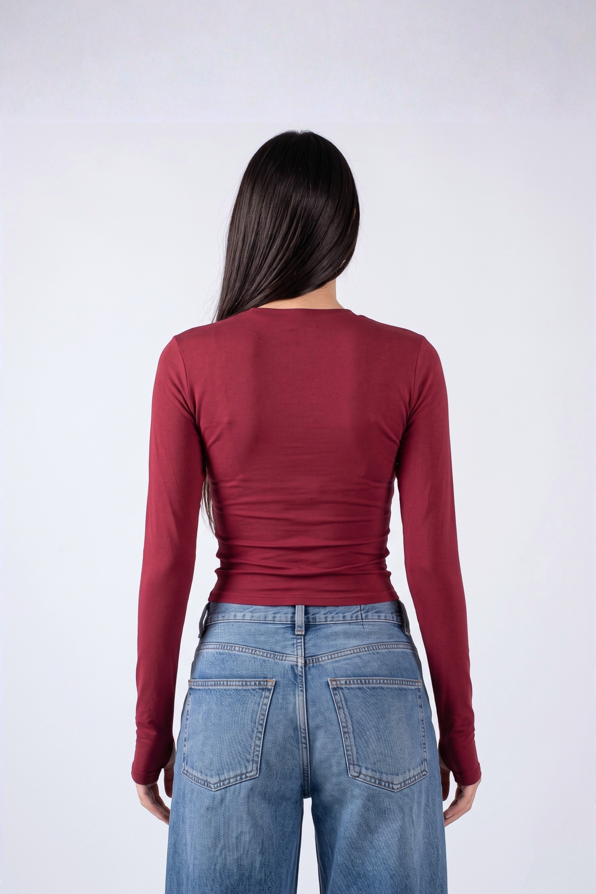 REFINED COTTON LONG-SLEEVE ZIPPER