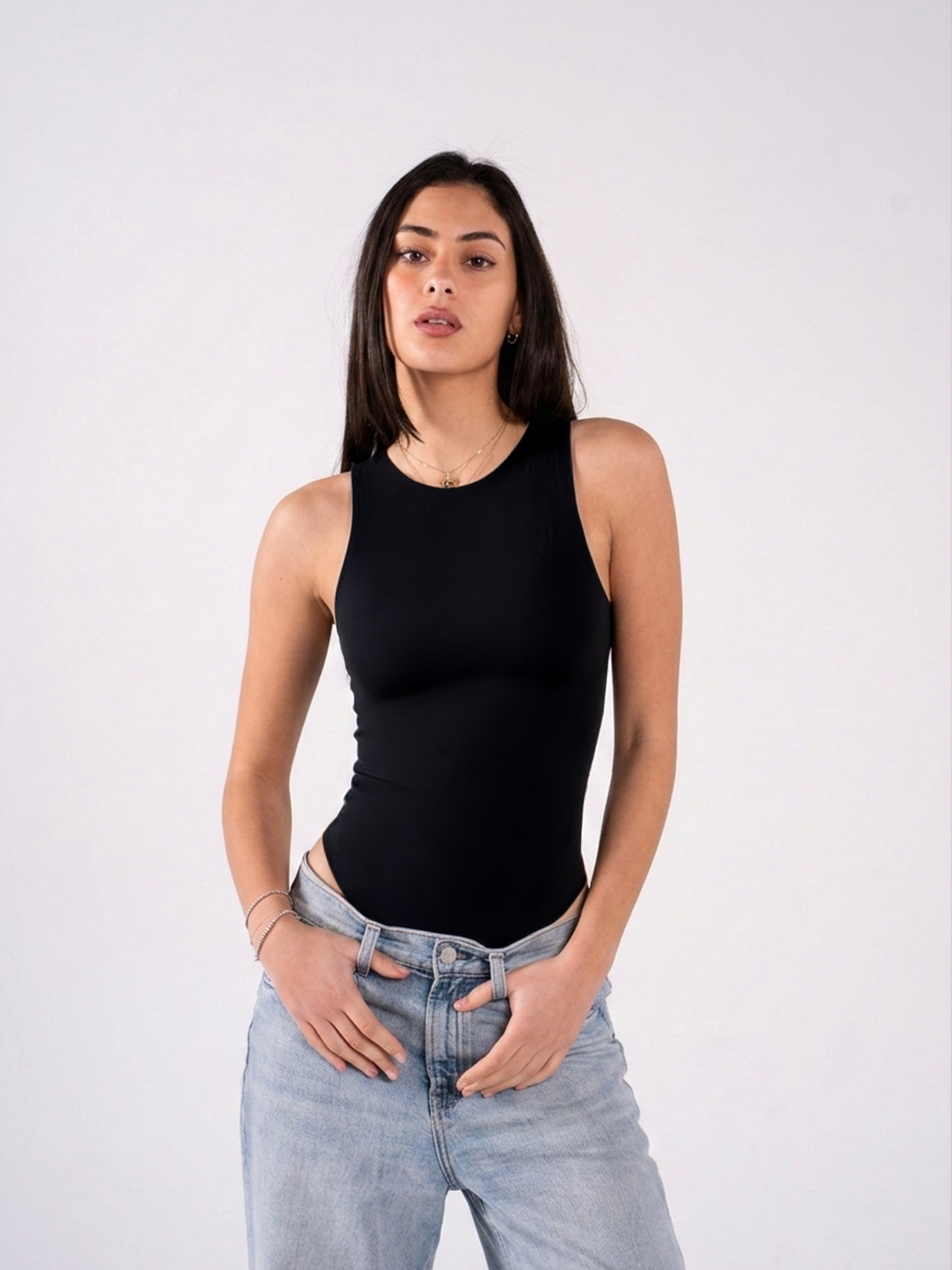 REFINED BODYSUIT ROUND NECK
